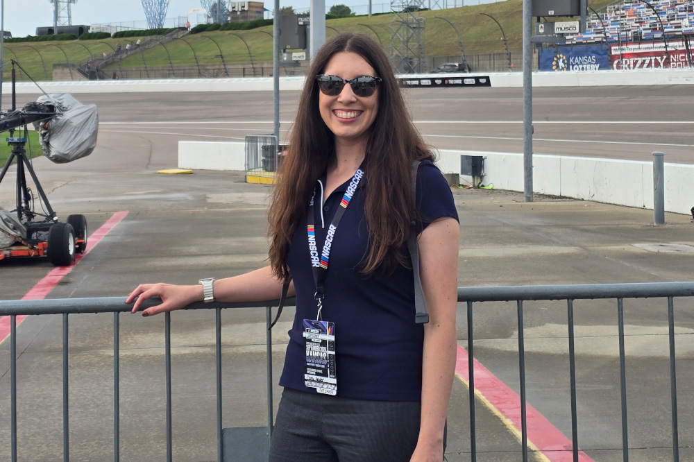 UNOH Motorsports Marketing Student Cara Hepler at Kansas Speedway