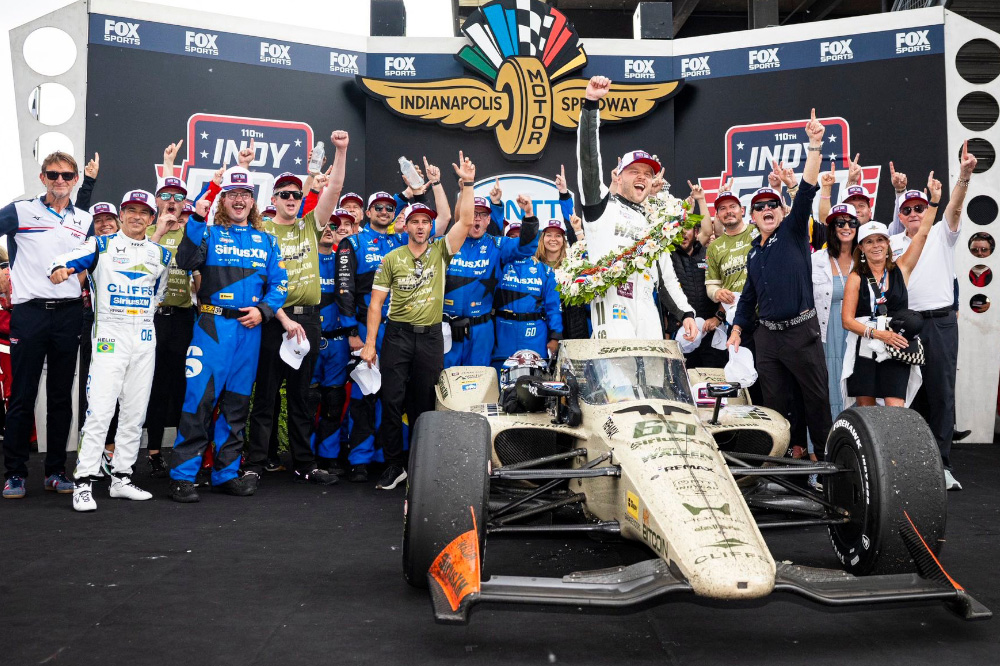2026 Indy 500 Winner Felix Rosenqvist with Team