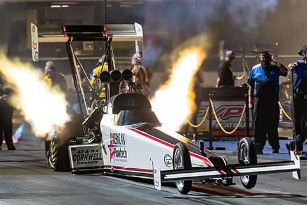 Photo of JBR Nitro on drag strip